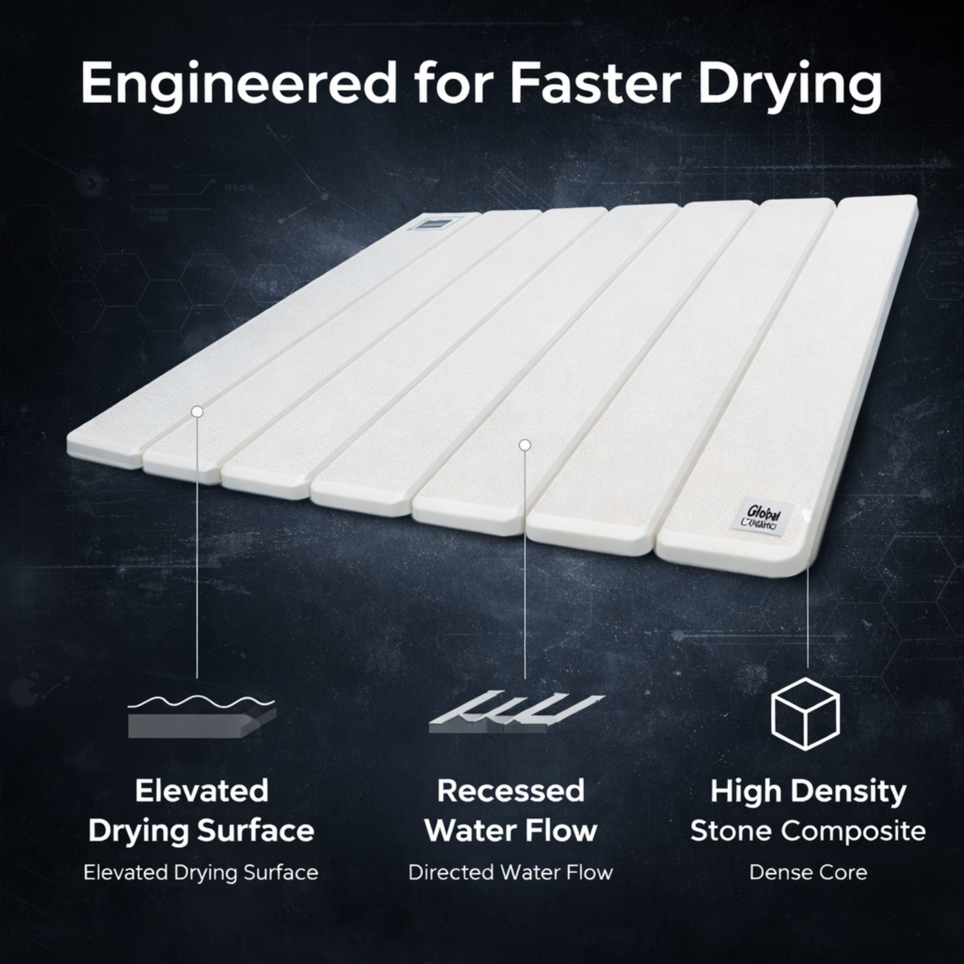 Engineered for faster drying graphic